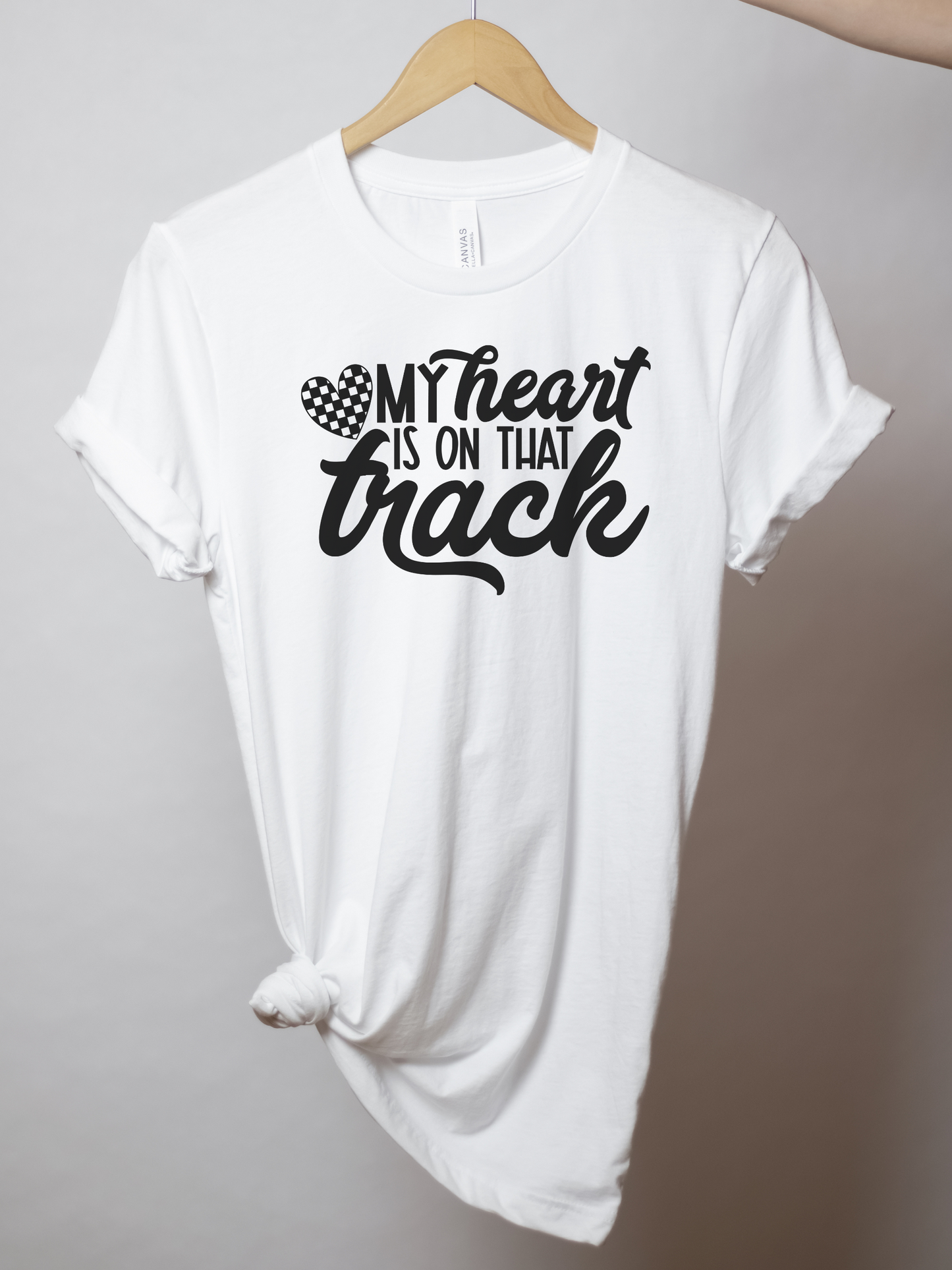 My Heart Is On That Track | Racing T-Shirt