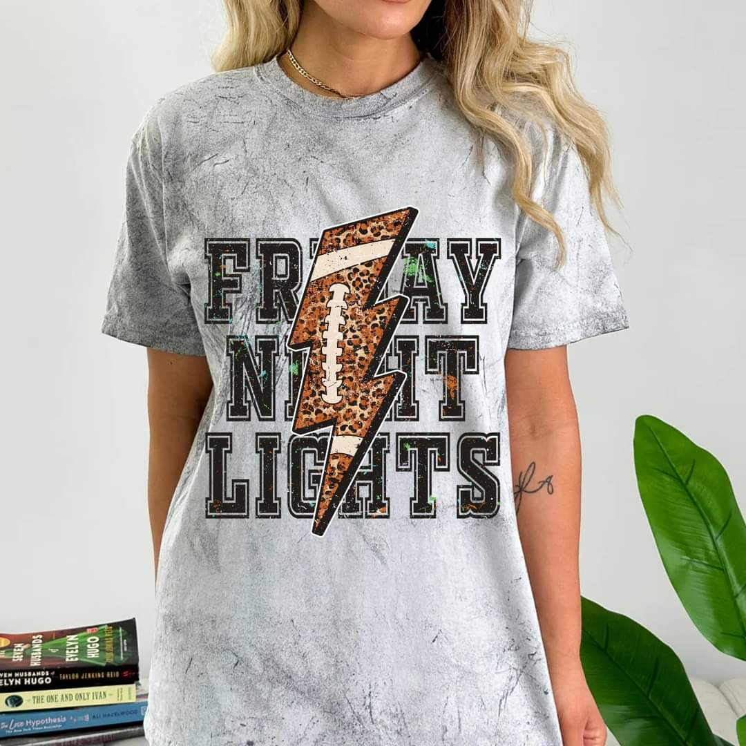 Friday Night Lights Football Lightning Strike T-shirt