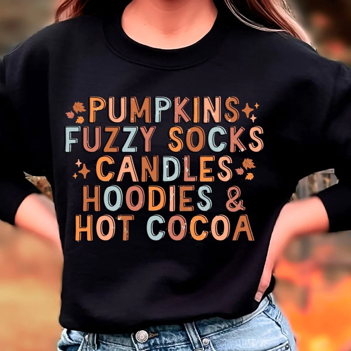 Pumpkins Fuzzy Socks Candles Hoodies & Hot Cocoa