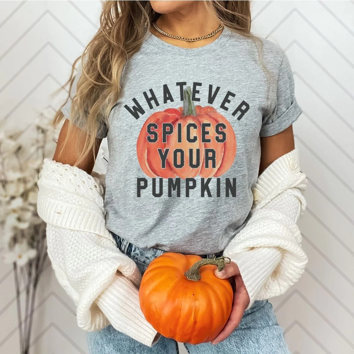 Whatever Spices Your Pumpkin with pumpkin T-shirt